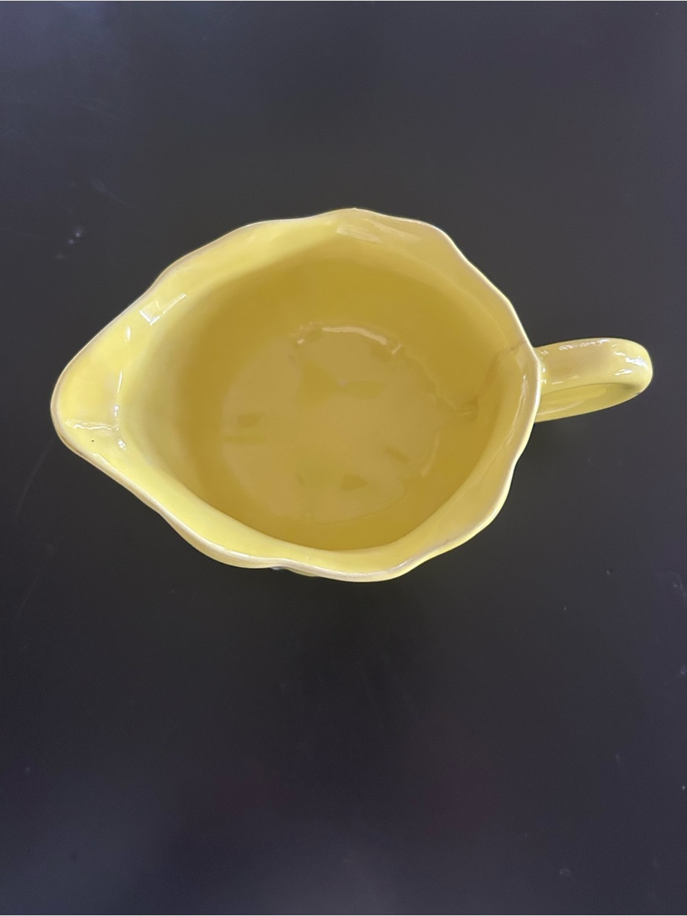 Vintage Yellow SELCA Ceramic Creamer Pitcher